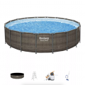 Bestway Power Steel 18 x 48 Round Above Ground Pool Set