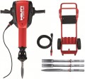 Hilti 15 Amp 120V Hex 28 Corded 32.3 in x 23.1 in. x 8.6 in. TE-3000 AVR Electric Jack Hammer with Trolley, Cord and Chisels