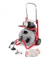 RIDGID K-400 Drain Cleaning Snake Auger 120-Volt Drum Machine with C-32IW 3/8 in. x 75 ft. Cable + 4-Piece Tool Set & Gloves